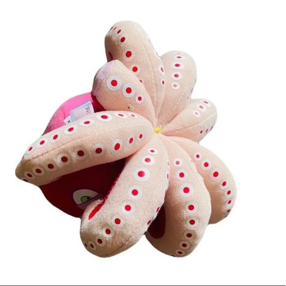 Takashi Murakami Red Octopus Mr Boiled Complexcon Mini Plush Keychain - Picture 4 of 5